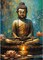 Buddha Diamond Painting Kits for Adults, 5D Buddhism Inspirational Full Drill Diamond Art Kits, Lotus DIY Round Full Drill Gem Art and Crafts for Home Wall Decor 12x16inch